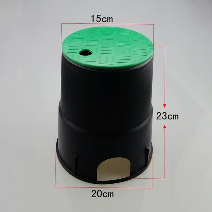 6 Inch Tuin Gazon Ondergrondse Klepdoos Deksel Plastc Sproeier Watergeefklep Deksel black