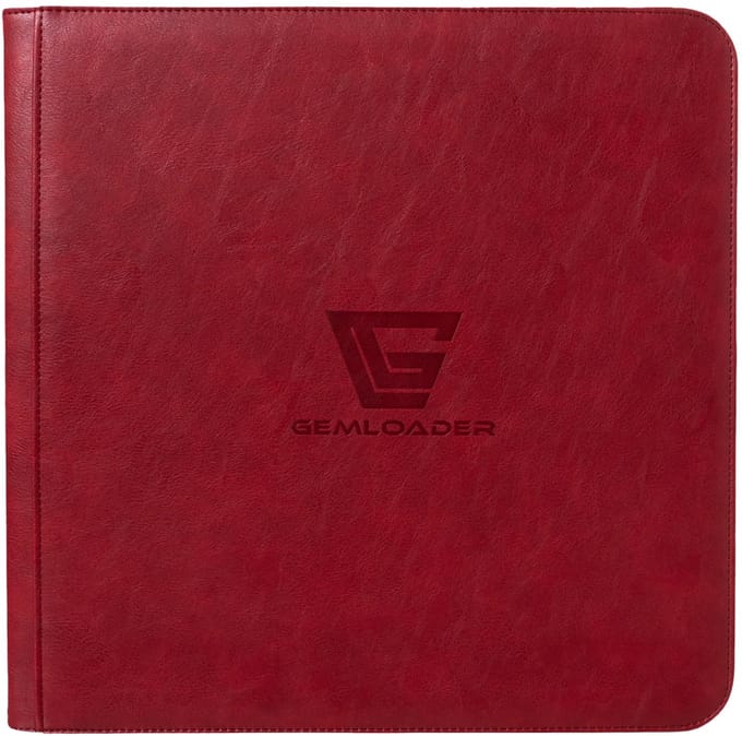 Gemloader Premium Traditional sleeved collectors binder, Trading kaarten verzamelmap [480 pockets 3X4] Rood