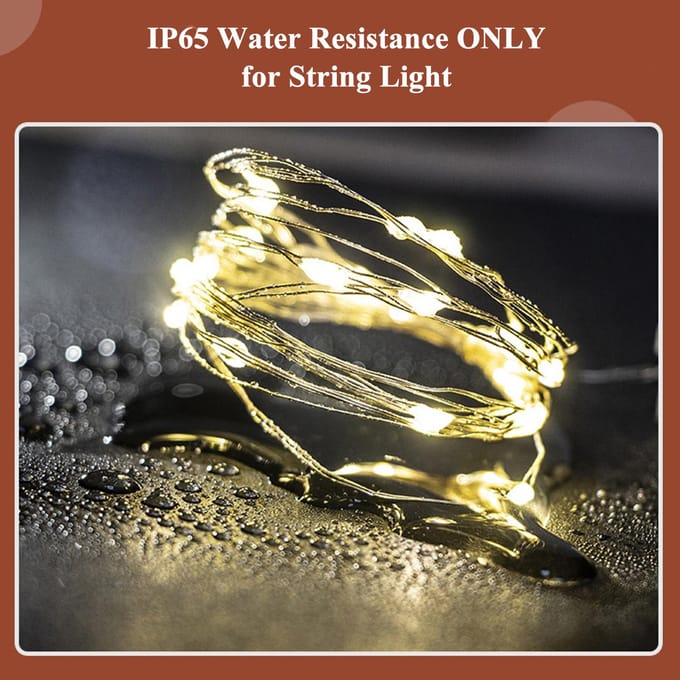 2 Meter 20 LEDS Fairy String Light Draaibaar Buigbaar Opvouwbaar Decoratielamp IP65 Water 1 meter 10LEDs