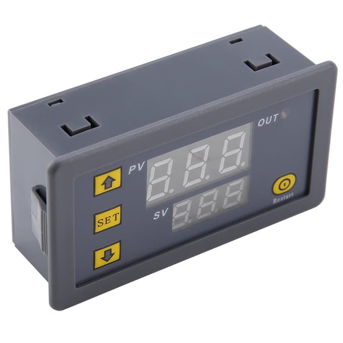 W3230 LED Digitale Temperatuurregelaar Thermostaatschakelaar Sensor Meter(DC24V ) gray