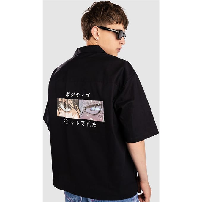 Redefined Rebel CCAnime Oversized Fit Shirt zwart