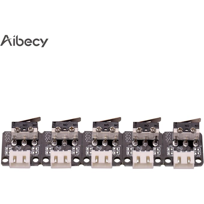Aibecy 5st 3D Imprimante Stukken Eindstoppen Eindschakelaar 3Pin voor CR-10 zwart