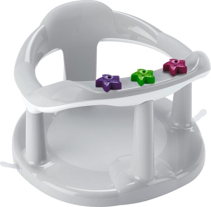 Aquababy badzitje badring - zacht grijs (diameter 32 cm)