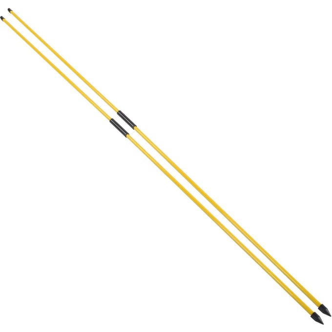 Fiberglas Golf Uitlijnstokken 2 Secties Opvouwbare Golf Richtingsindicator Stok HulpmiddelGeel yellow