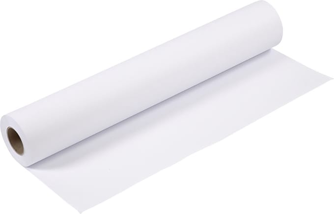 Tekenpapier op rol, B: 61 cm, 80 gr, wit, 50 m/ 1 rol
