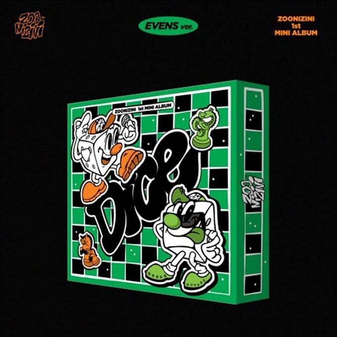 ZOONIZINI (ASTRO) - DOBBELSTEEN (KANSEN ver. / EVENS ver.) META 1e Mini-album EVENS ver. (CD X) black
