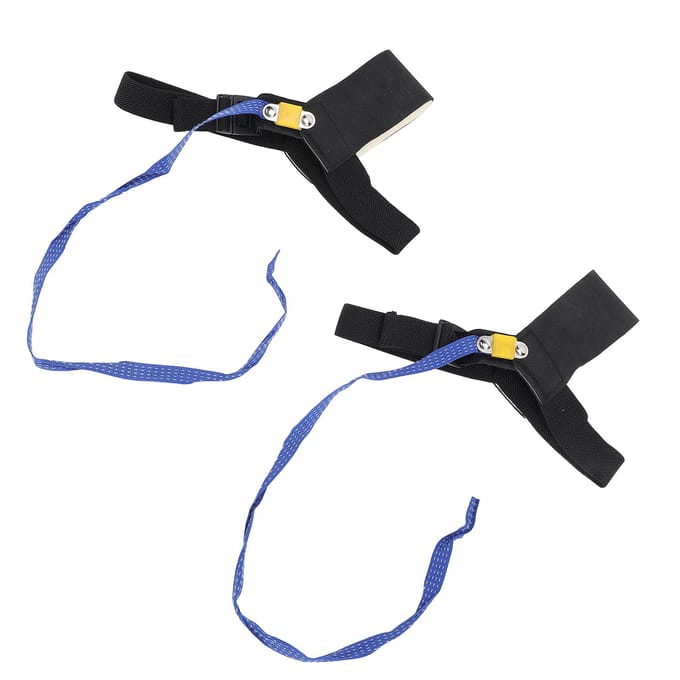 2 stuks antistatische enkel- en hielbandjes beschermen elektronica tegen statische elektriciteit. Verstelbare voetband. black