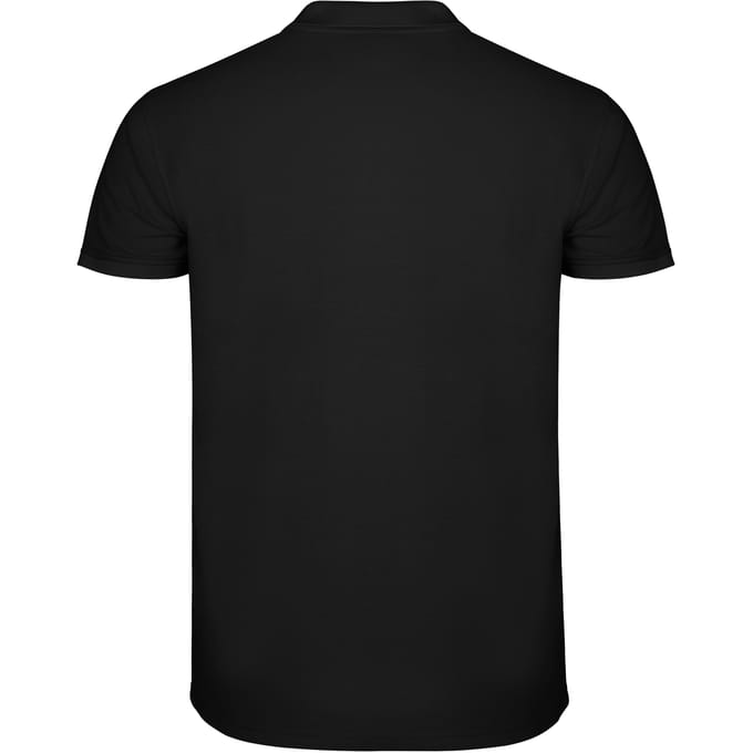 Roly Heren Ster Poloshirt (Zwart)