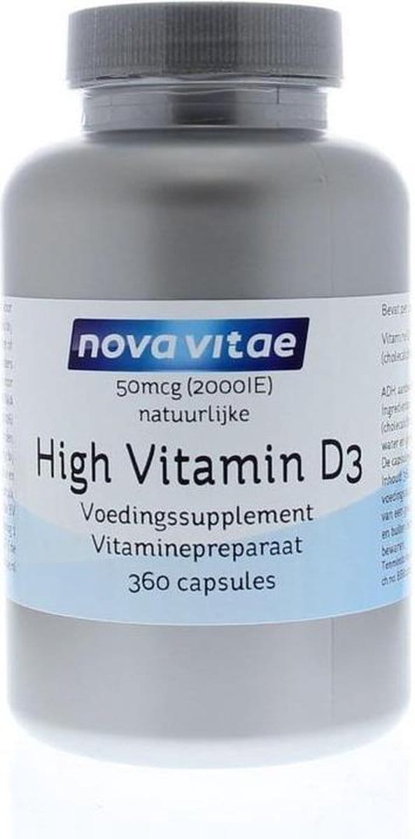 Nova Vitae High vitamine D3 2000IU 50 mcg 360 capsules