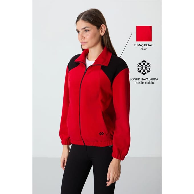 Oversized Kleurblok Half-Zip Sweatshirt