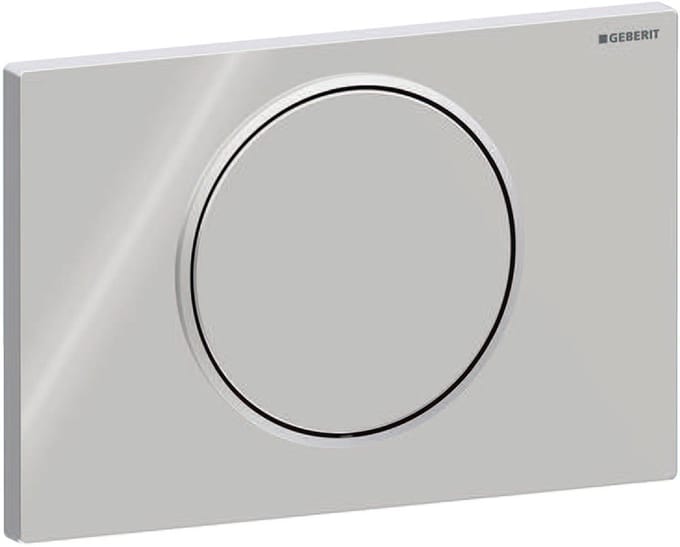 Geberit Sigma10 bedieningsplaat - spoel-stop spoeling - rond - glans mat chroom