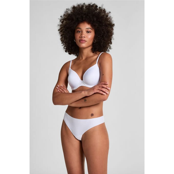 Hunkemöller Dames Lingerie Invisible string - Wit - maat S