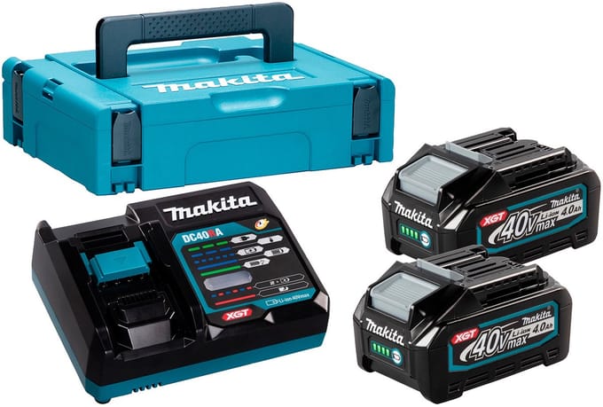Makita Accu Starterset XGT DC40RA 2xBL4040 - 191J97-1