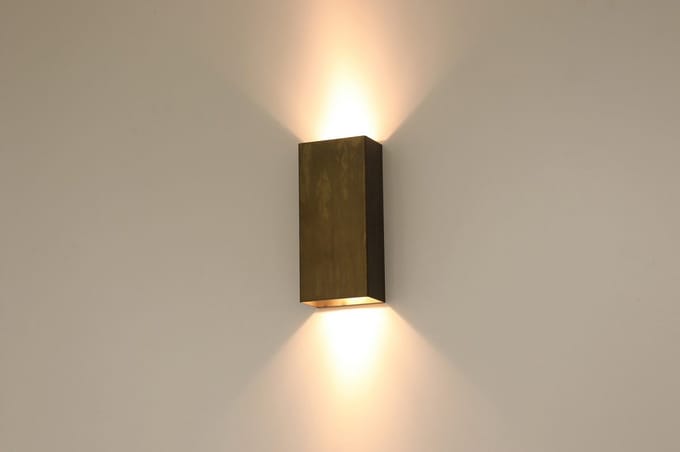 Wandlamp - metalic brons - up down - Gu10