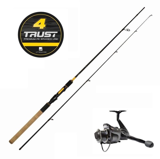 Spinset - Combo - LFT - Sense - Predator Spin - 210cm + Wave 2000 molen - Hengelset