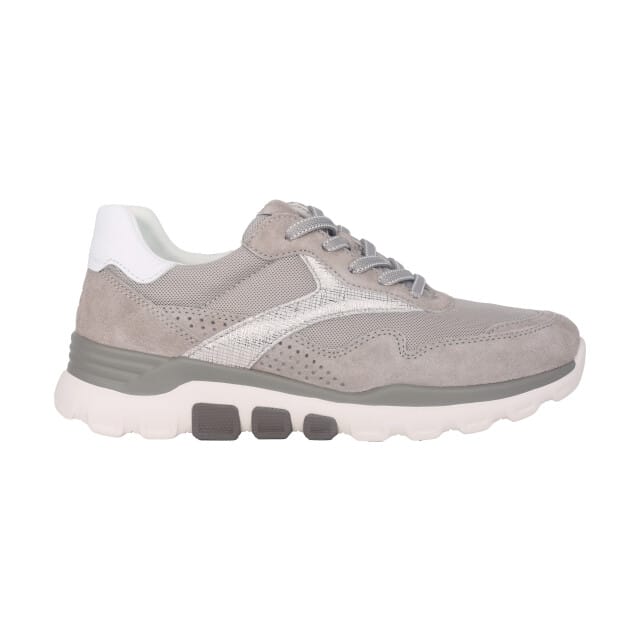 Gabor rollingsoft sensitive 86.986.40 - dames rollende wandelsneaker - Grijs - maat 37 (EU) 4 (UK)
