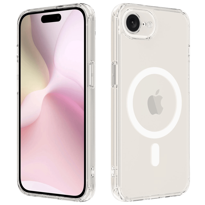 CaseBody Apple iPhone 16e/17e MagSafe Airbag Hoesje Transparant