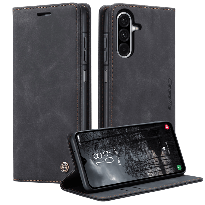 Caseme Samsung Galaxy A57 Business Bookcase Hoesje Zwart