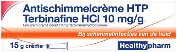Healthypharm Antischimmelcrème HTP Terbinafine HCl 10mg/g Crème - 1 x 15 gr