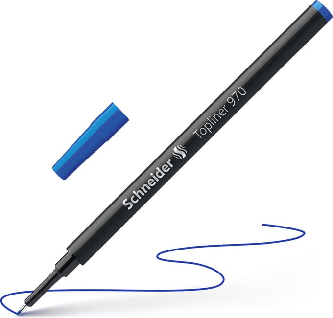 Schneider finelinervulling - Topliner 970 - blauw - S-9703