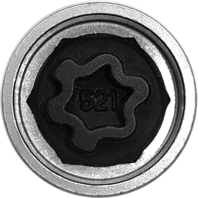 Vervanging voor Volkswagen Security Master Locking Wheel Nut Key Anti-diefstal Schroefdop zilver