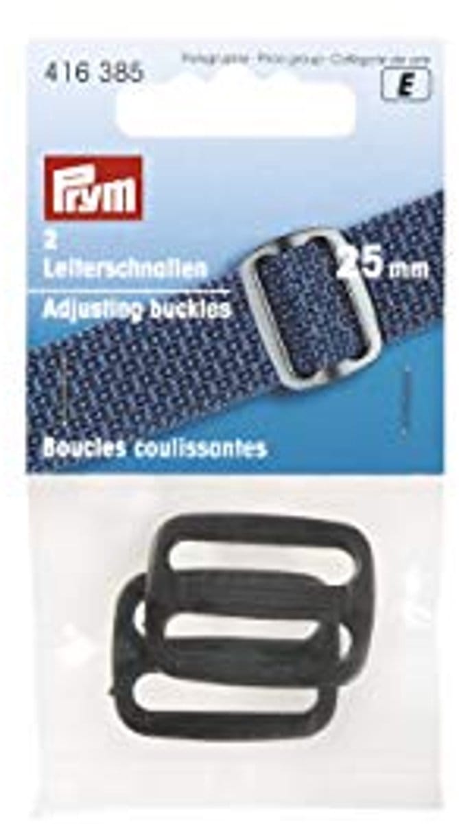 Laddergesp 25 mm zwart - Set van 2
