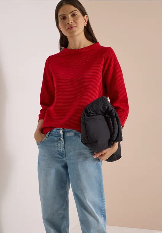Ottomaans shirt in tweekleurige uitvoering