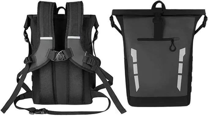 Motorbagage Koffer - Motorfiets Tas - Reizen - Modulair Ontwerp - 20L Capaciteit - Zwart