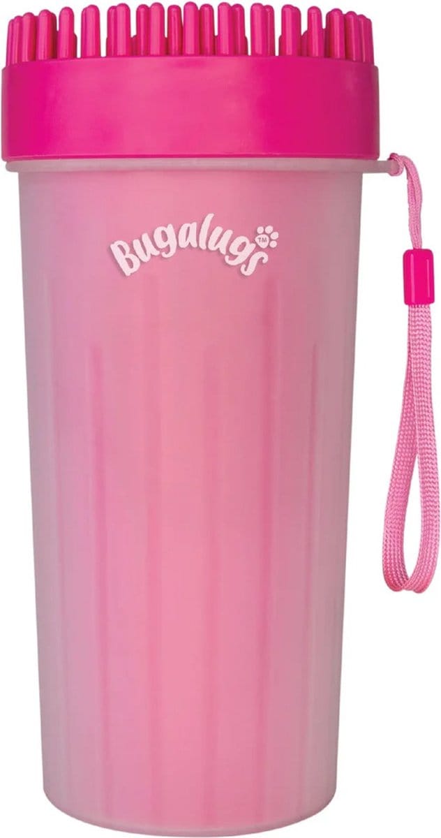 Bugalugs - Potenreiniger - Paw Cleaner - Hondenborstel - Kattenborstel - Large - Roze
