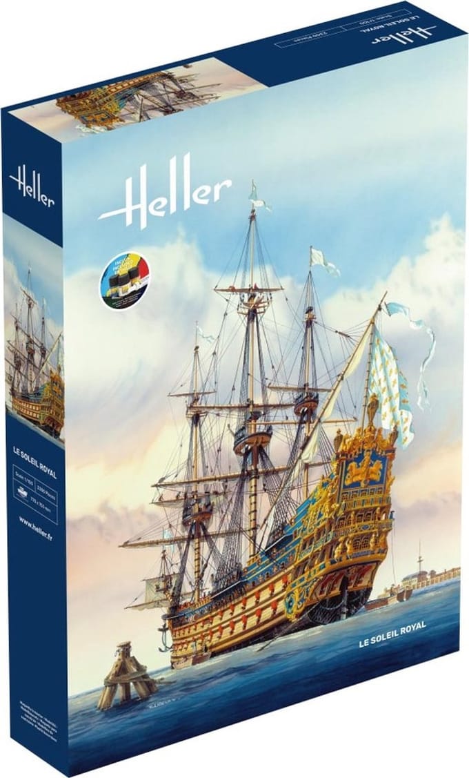 Heller Modelbouwpakket Schepen - 58899 Soleil Royal Ship - Starter Kit Plastic - 1:100 - Modelbouw