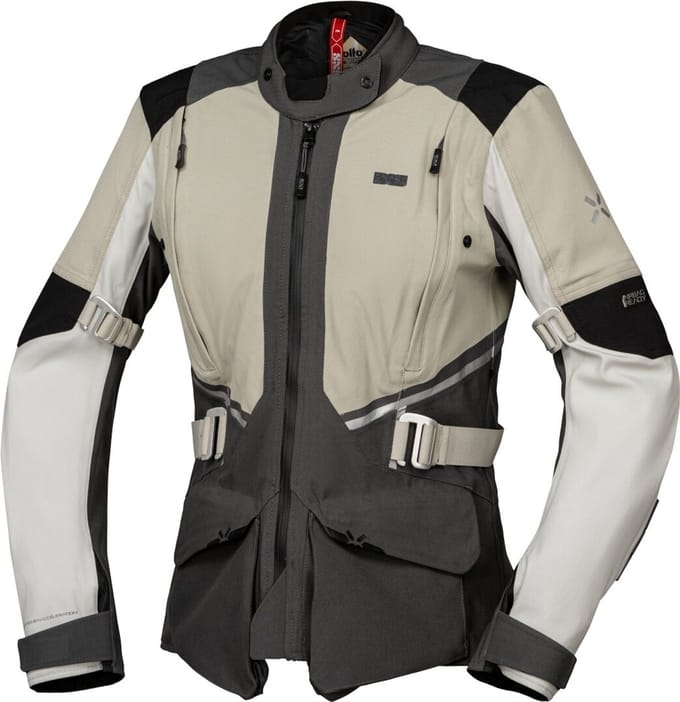 IXS Tourster-STX 1.0 Waterdichte Dames Dark Grijs Textiele Motorjas - Jas