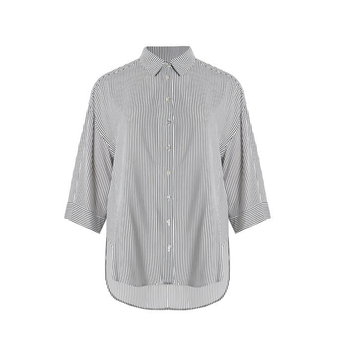 Gestreepte viscose blouse dames Mat Fashion
