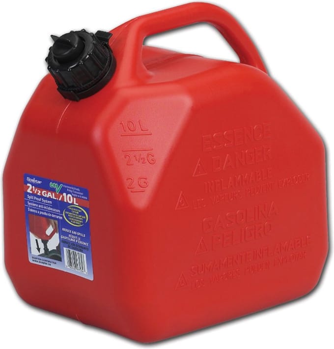 Scepter Jerrycan 25 liter - benzine/diesel - inclusief schenktuit - rood