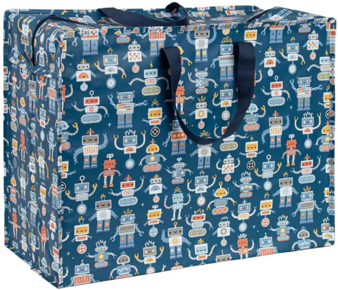 A Little Lovely Company XL Opbergtas - Robots