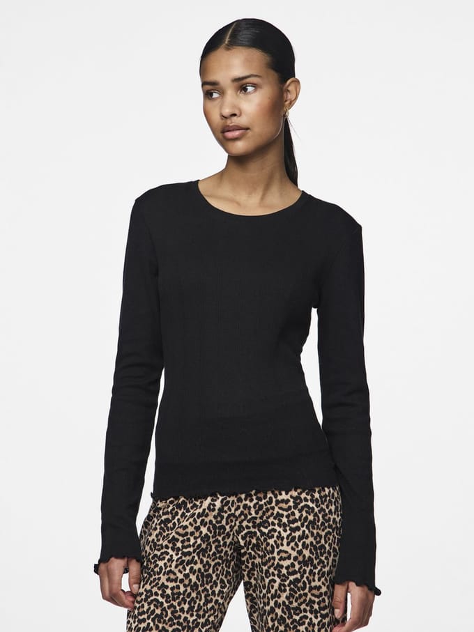 Pieces Top met lange mouwen PCMARIE