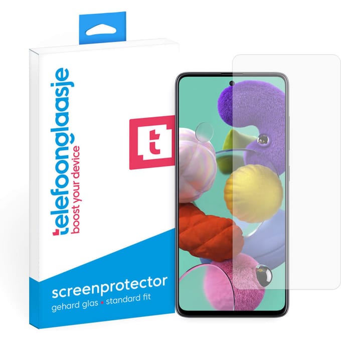 Samsung Galaxy A51 screenprotector gehard glas