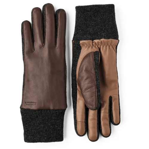 Hestra Jeanne Handschoen Dames (Maat - 6, Kleur - Chestnut/Cork)