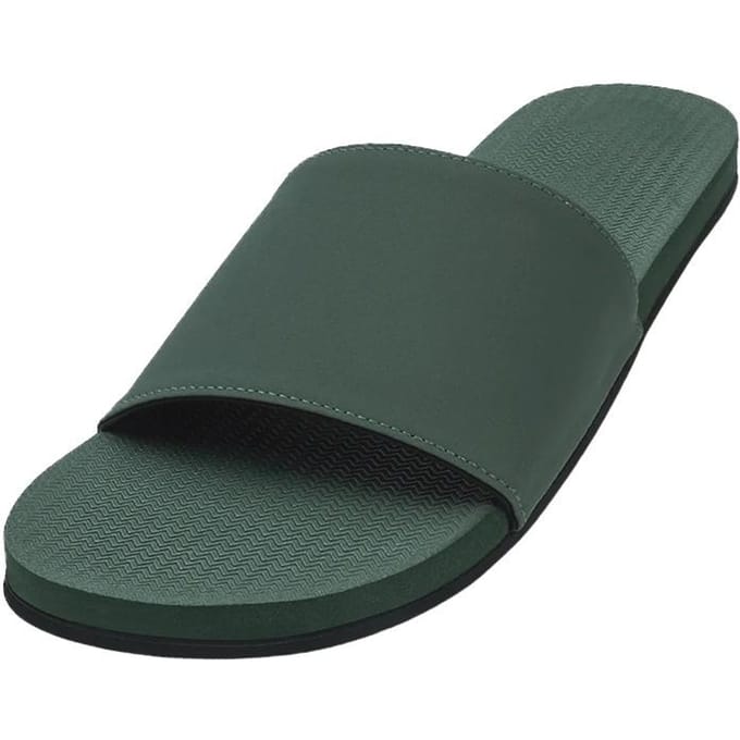 Indosole Essential Slide   Blad Pantoffel Essential Slide - Leaf (M10-11) black