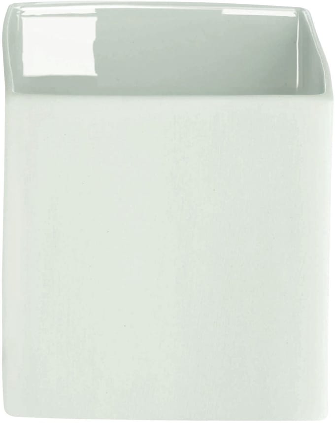 ASA Selection Cube Blue bloempot, bloemenvaas, bloembak, pot, decoratie, keramiek, mint, 9 cm, 46012108