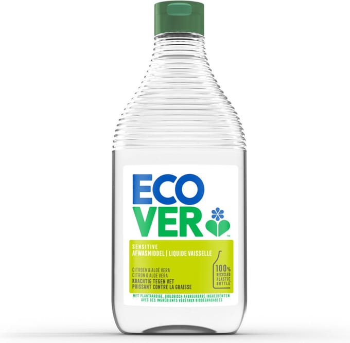 Ecover - Afwasmiddel Citroen & Aloë Vera - 8 x 450 ml - Voordeelverpakking