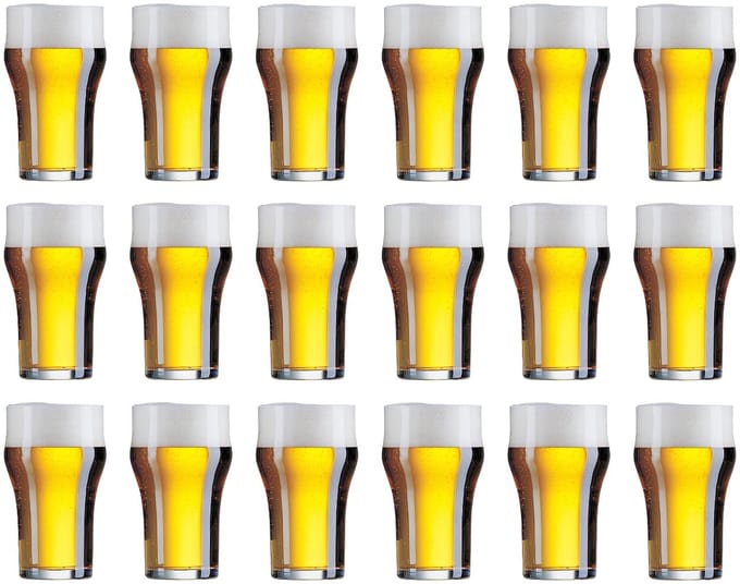 Cookinglife Engelse Bierglazen Nonic 340 ml - 18 stuks
