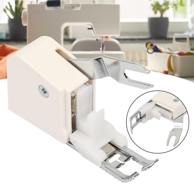 Household Multifunction Synchronous Feeding Presser Foot for Various kinds of Material white
