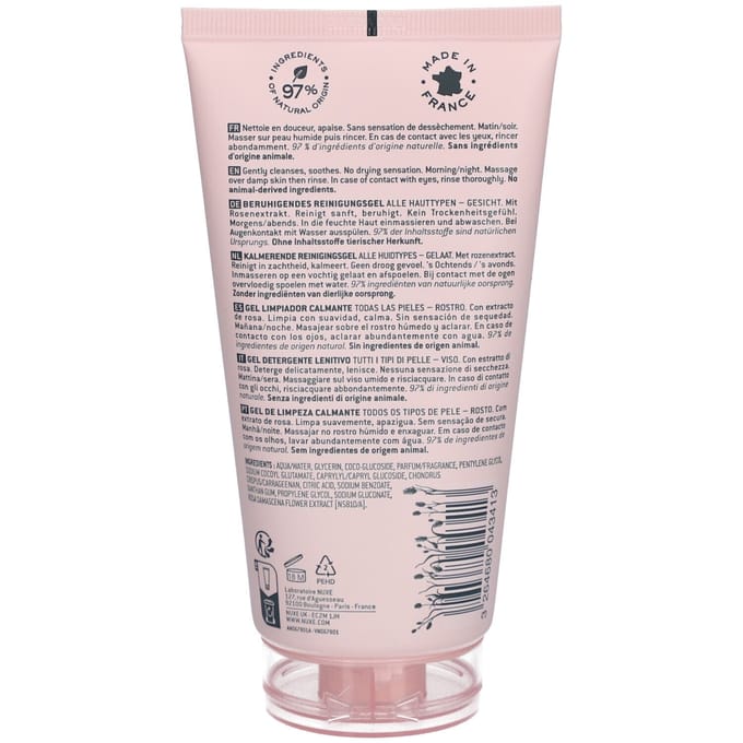 Nuxe Very Rose Milde Reinigingsgel 150 ml voor een Kalmerende Huid