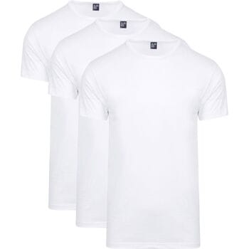 Alan Red derby 3-pack O-hals shirts wit