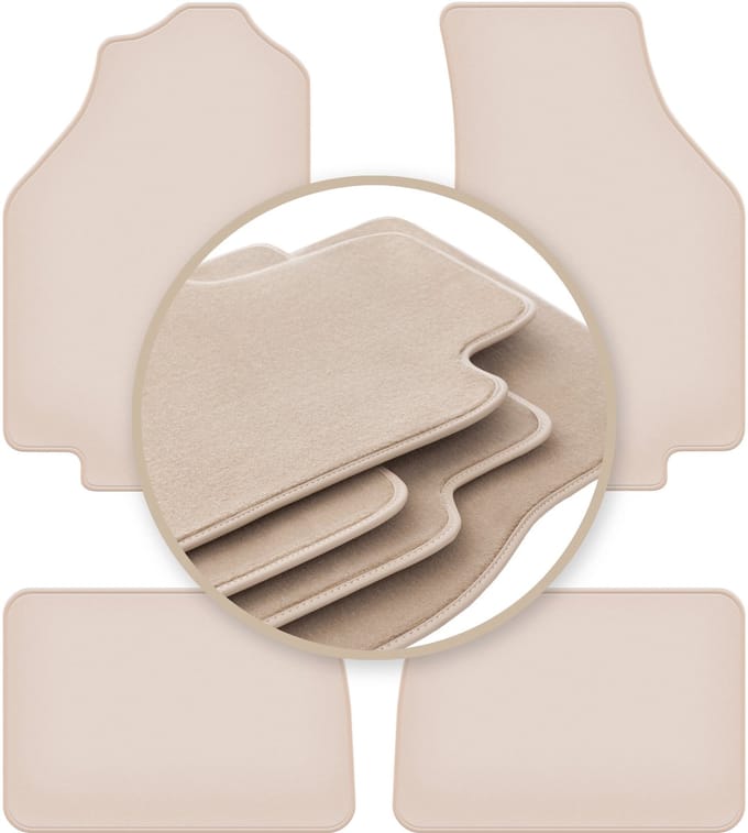 PREMIUM beige vloermatten voor: Honda Civic III hatchback 1983-1987