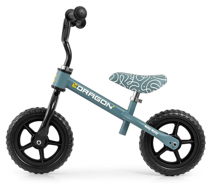 Milly Mally Dragon loopfiets blauw 10 inch - Kinderloopfiets