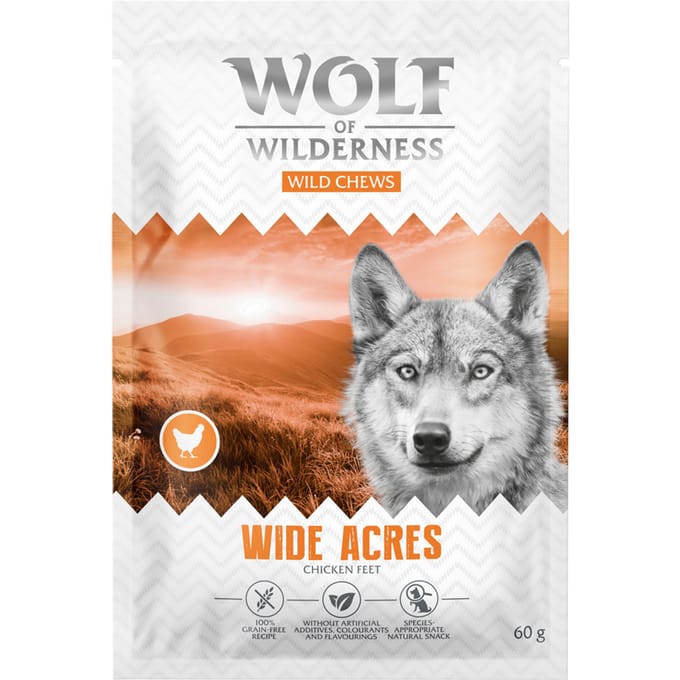 60g Wolf of wilderness kippenpootjes hondensnacks