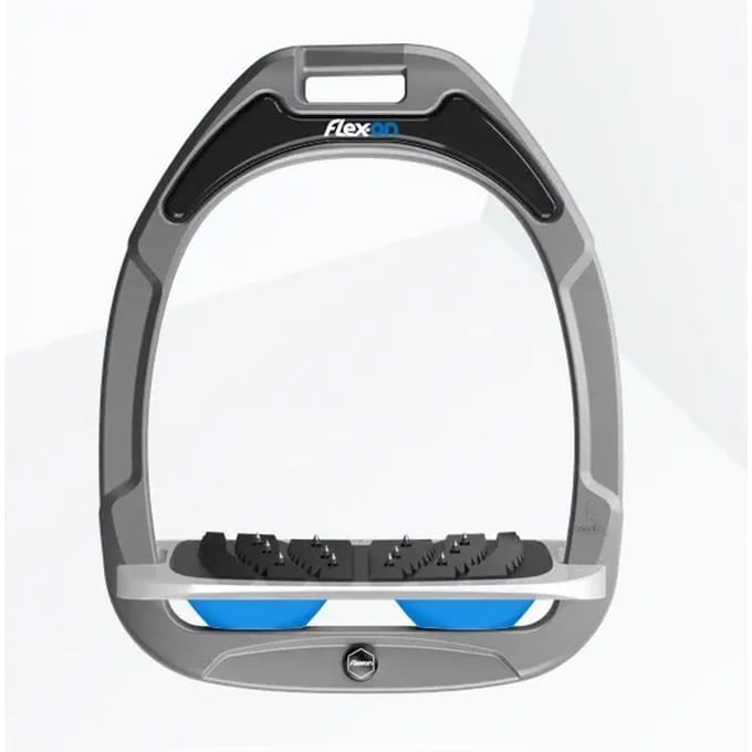 Ultra Grip Aluminium/Grijs/Blauw Inclinatie Stijgbeugels Flex-On Green Composite