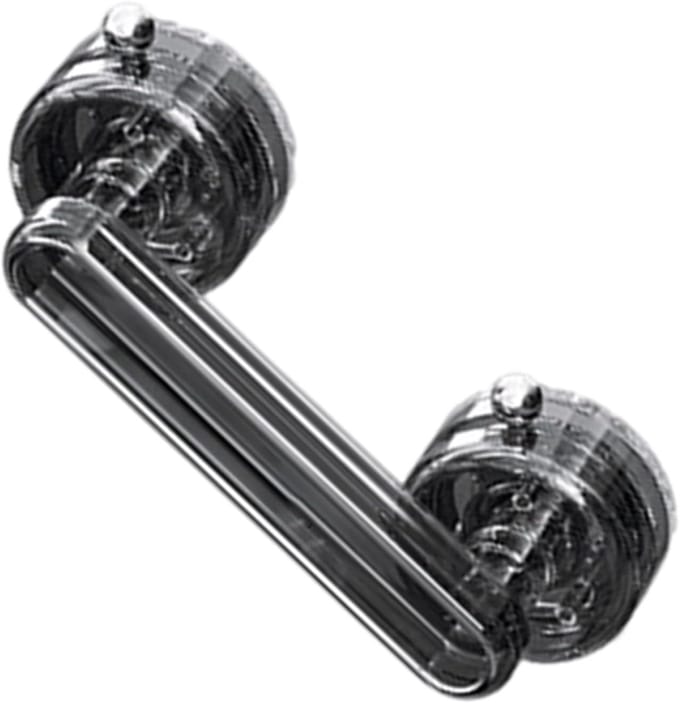 Badkamer Steun - Veiligheidshandgreep Douche - Extra Stabiliteit - Zuignap Bevestiging - 196 cm Lengte - Transparant Grijs