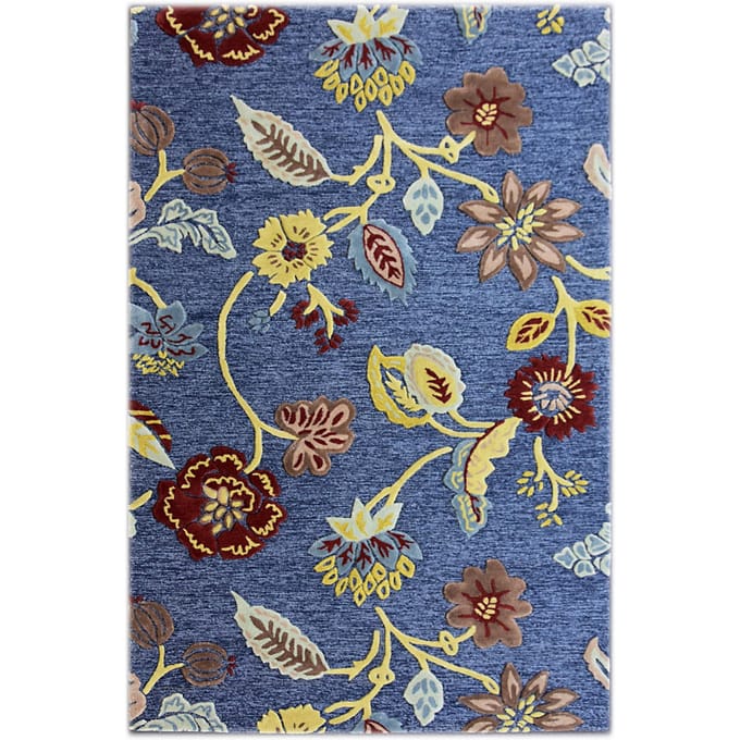 Vloerkleed Flowers handgemaakt wol | Bakero